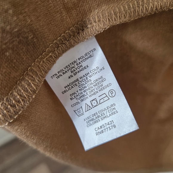 Ann Taylor Cardigan‎ Sweater Petite Large LP Tan Open Front Duster New - Picture 6 of 9